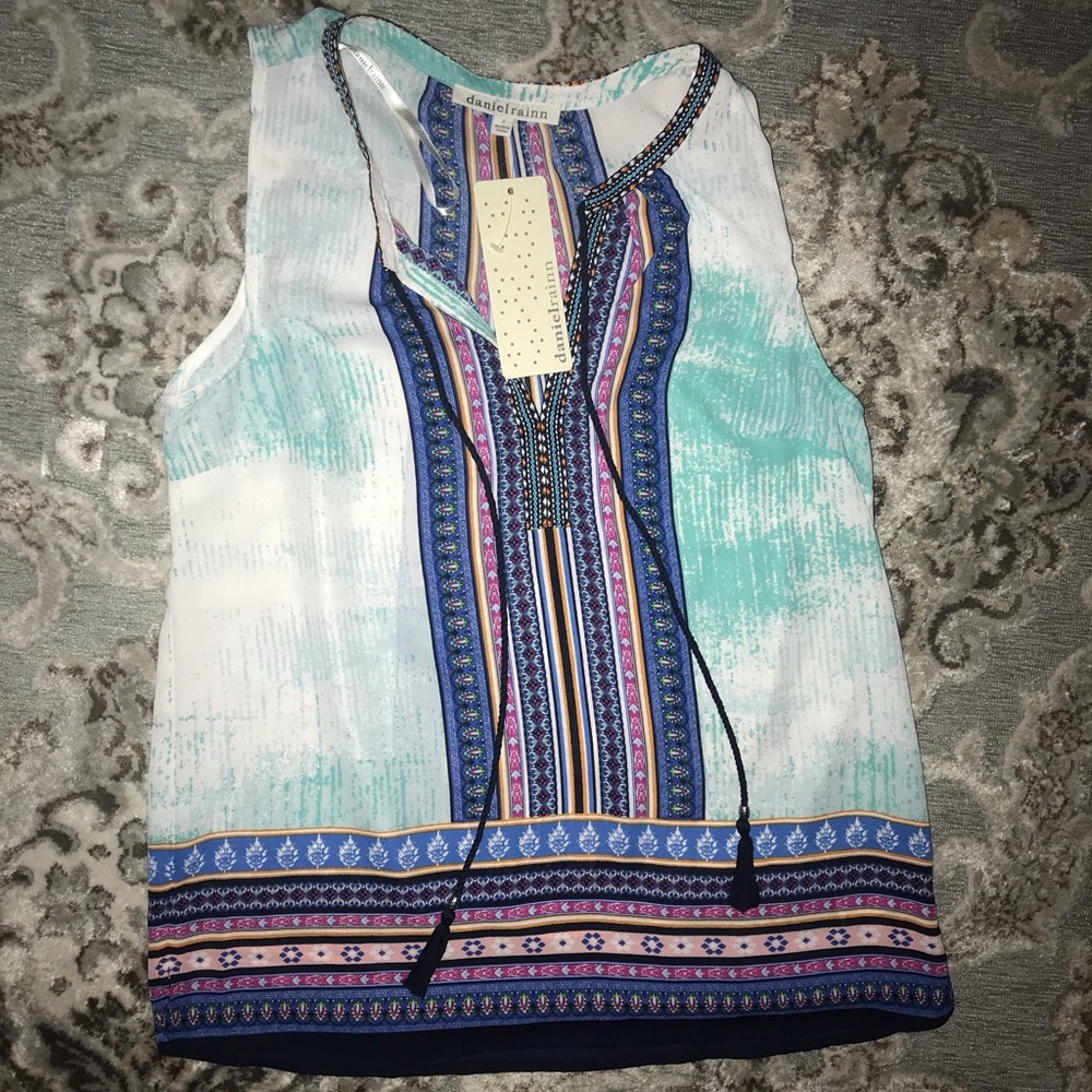Daniel Rainn multicolored/multi patterned tank top